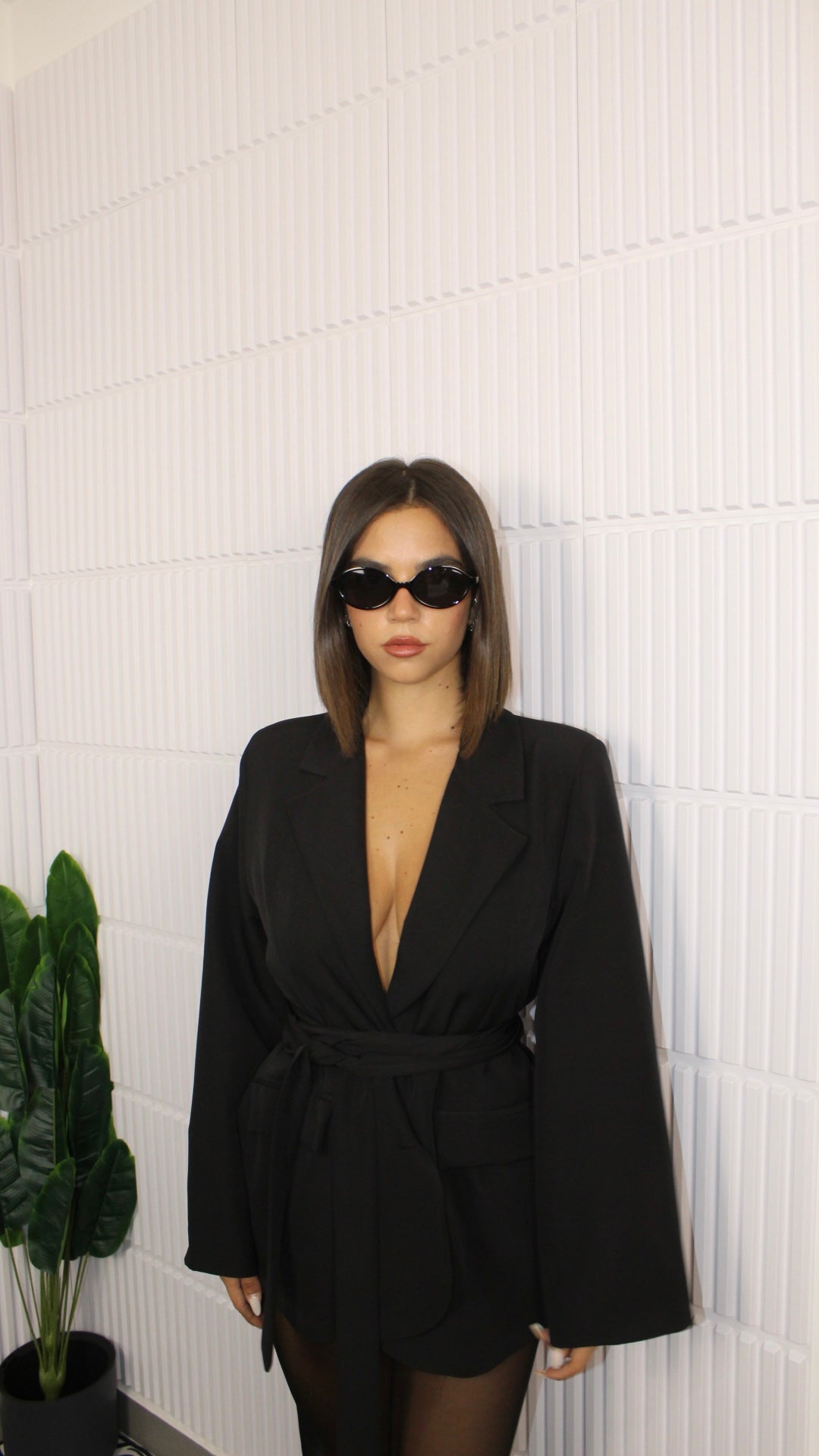 Blazer con cintura