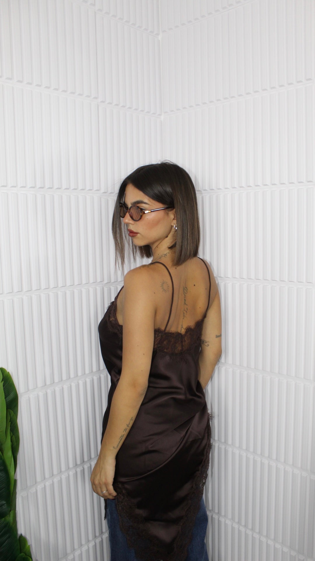 LongShirt Satin e Pizzo