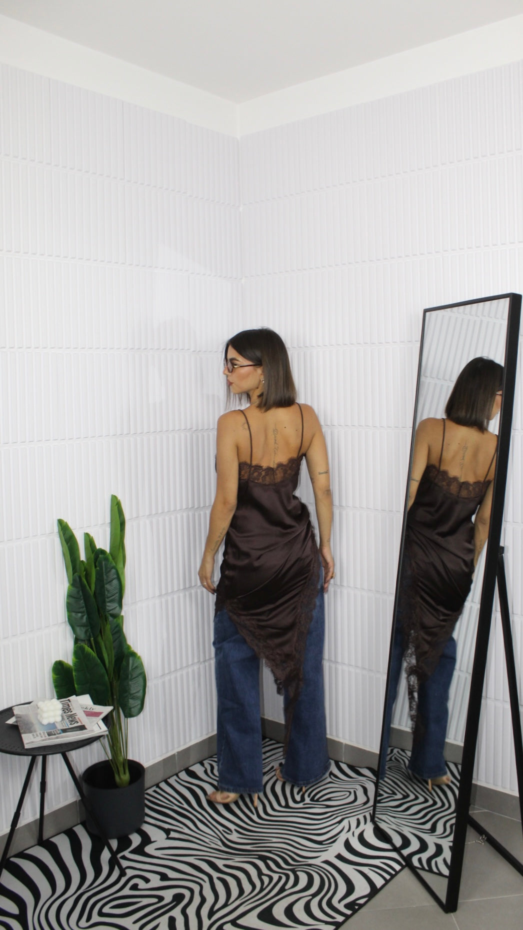 LongShirt Satin e Pizzo