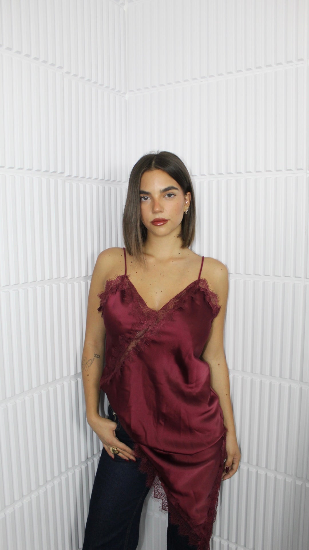 LongShirt Satin e Pizzo